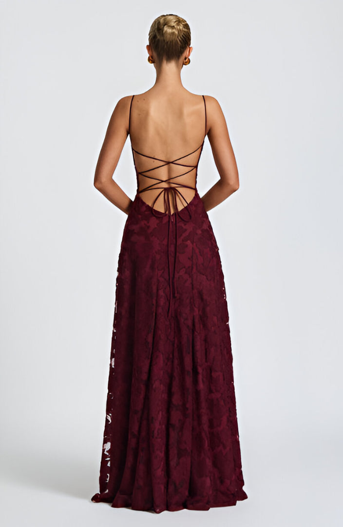 Rita | Lace Corset Maxi Dress