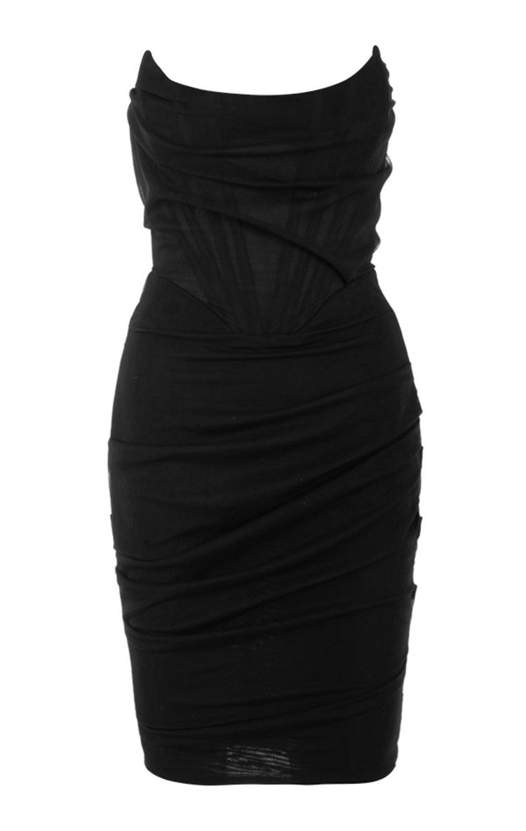 CHIC ELEGANT CORSET MINI DRESS ACLOSY