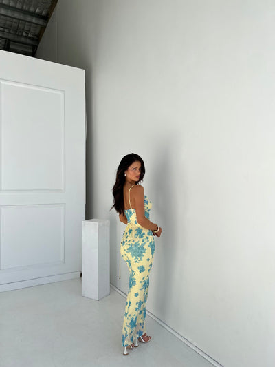 Celina | Sleeveless Floral Maxi Dress