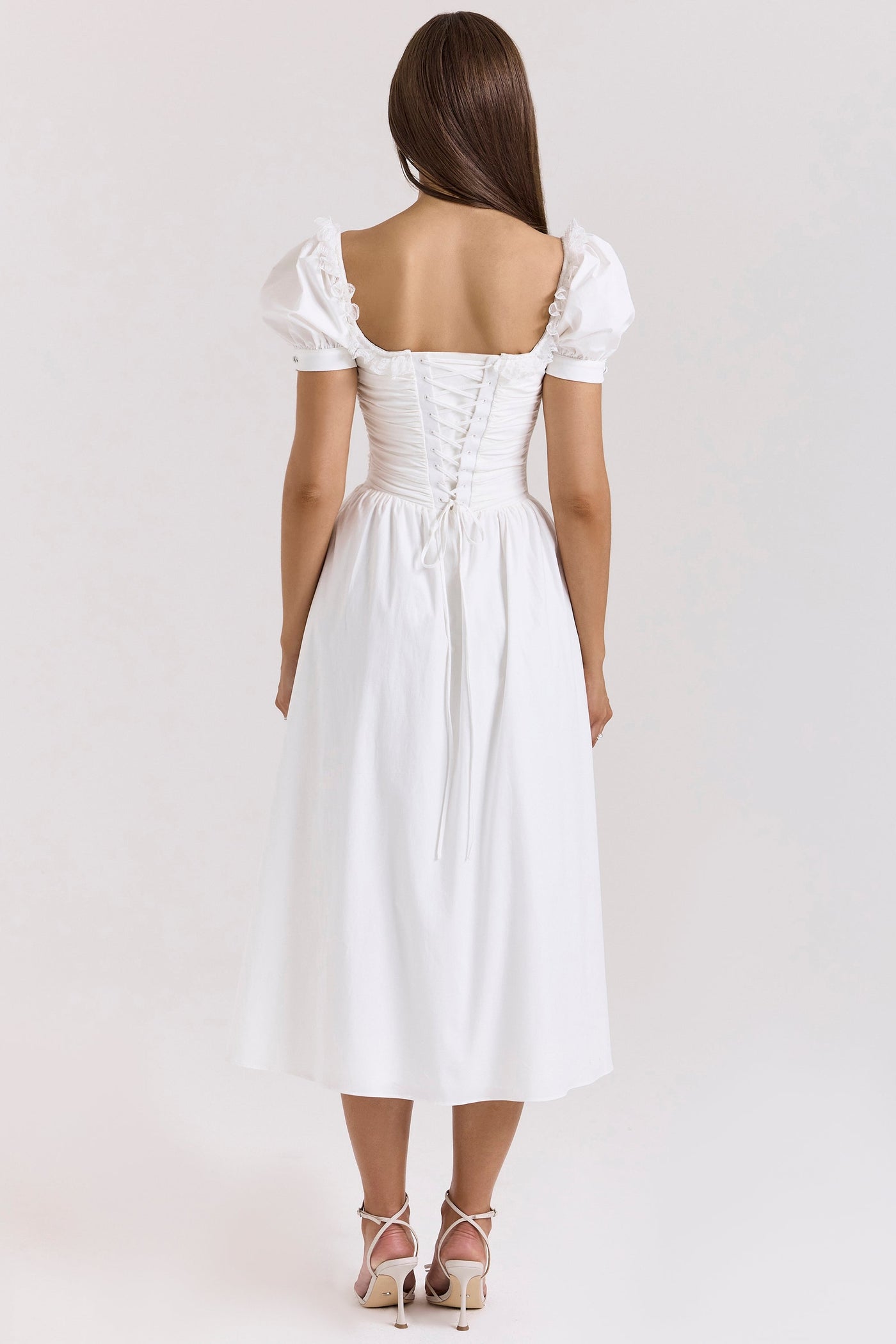 Odette | Puff Sleeve Midi Dress
