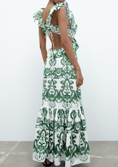Harel  | Ruffled Maxi Dress