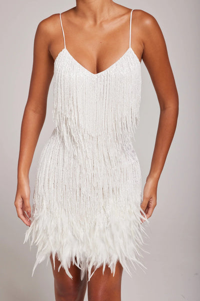 Mel | Feather Mini Dress