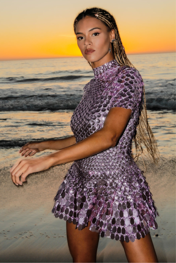 Tania | High Neck Mini Dress