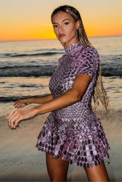 Tania | High Neck Mini Dress