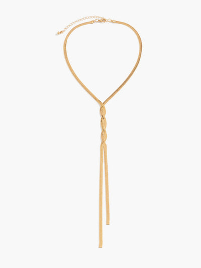 Carol  | Chain Twist Tassel Necklace