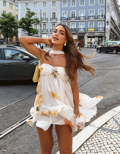 Joana  | Printed Mini Dress