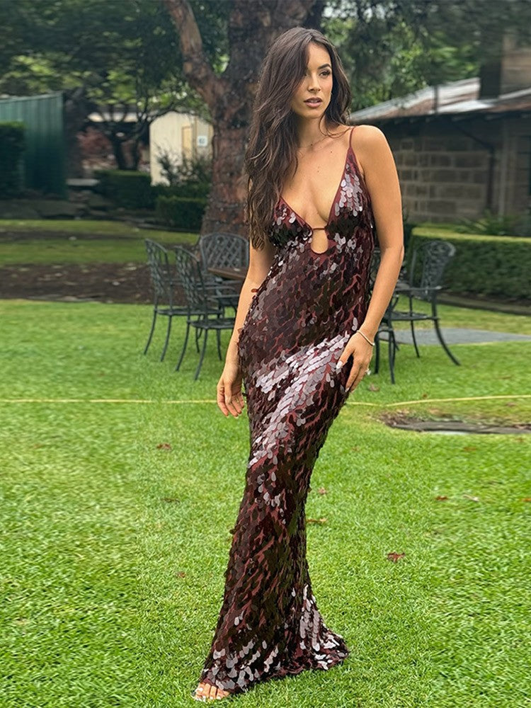 Rania  | Sequin Maxi Long Dress