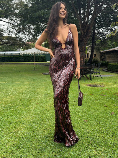 Rania  | Sequin Maxi Long Dress