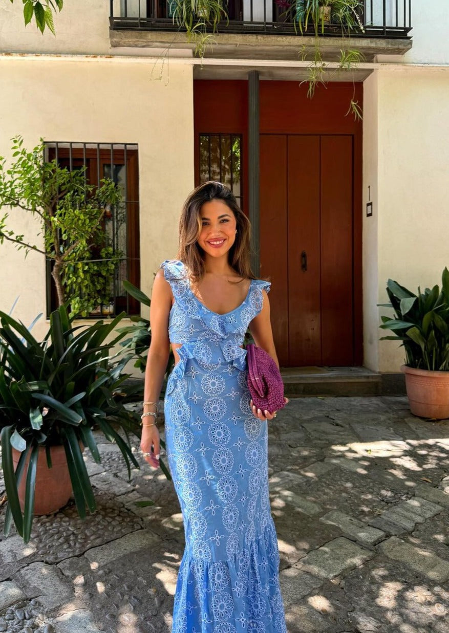 Cloe | Ruffled Maxi Dress