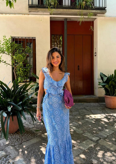 Cloe | Ruffled Maxi Dress