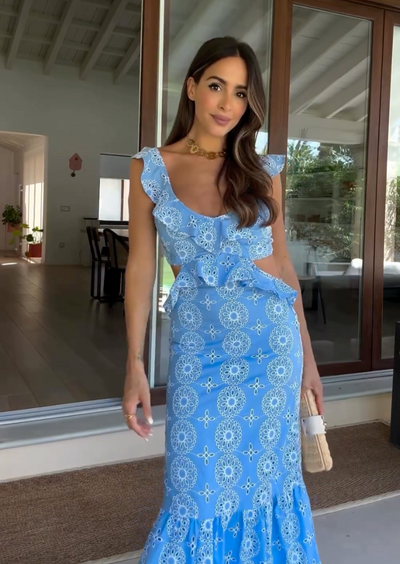 Cloe | Ruffled Maxi Dress