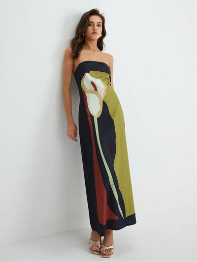 Amy | Strapless Maxi Dress