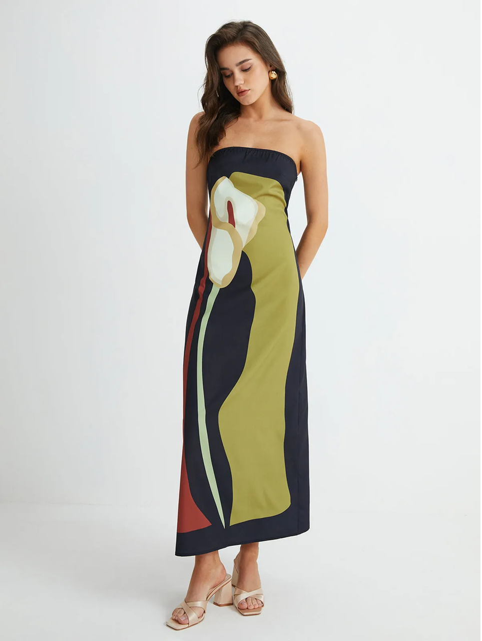 Amy | Strapless Maxi Dress