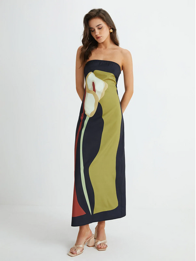 Amy | Strapless Maxi Dress