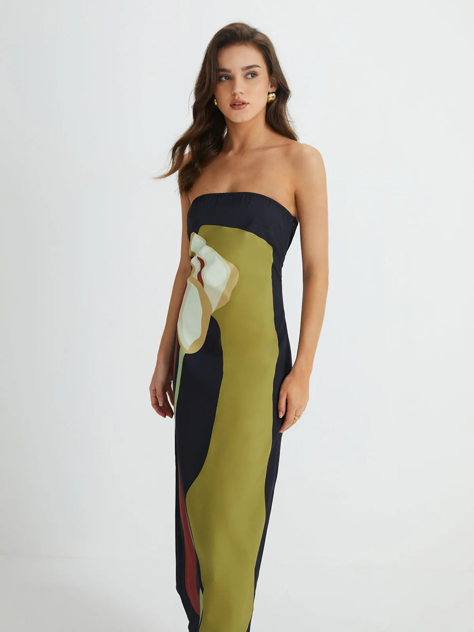 Amy | Strapless Maxi Dress