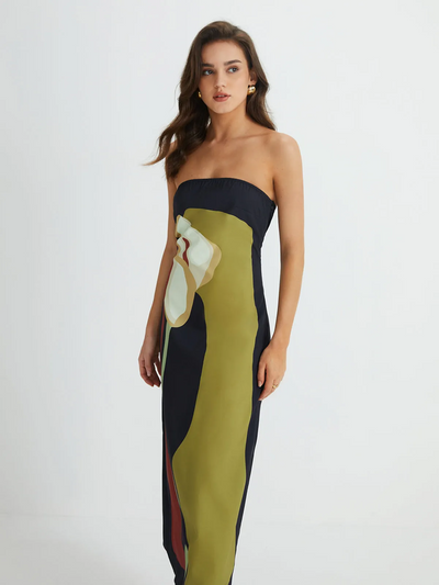 Amy | Strapless Maxi Dress