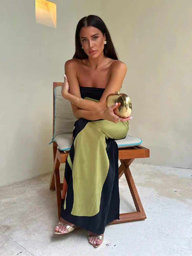 Amy | Strapless Maxi Dress