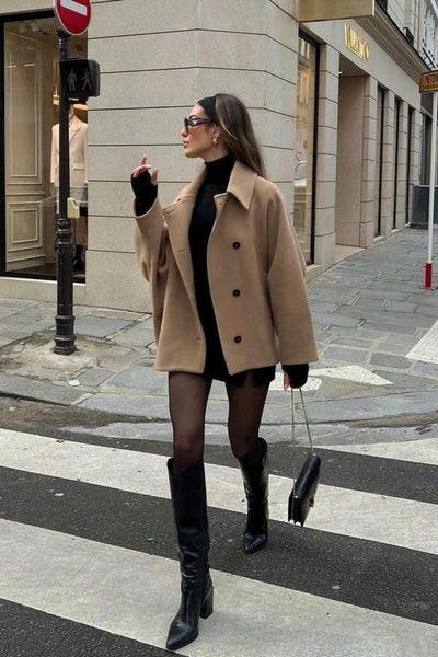 Lauryn | Oversized collared coat