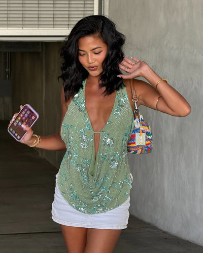Stella | The Draped Halter Top