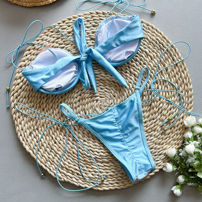 Noéva | Embroidery Split Swimsuit