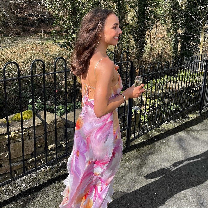 Nuriah | Floral Ruffle Maxi Dress