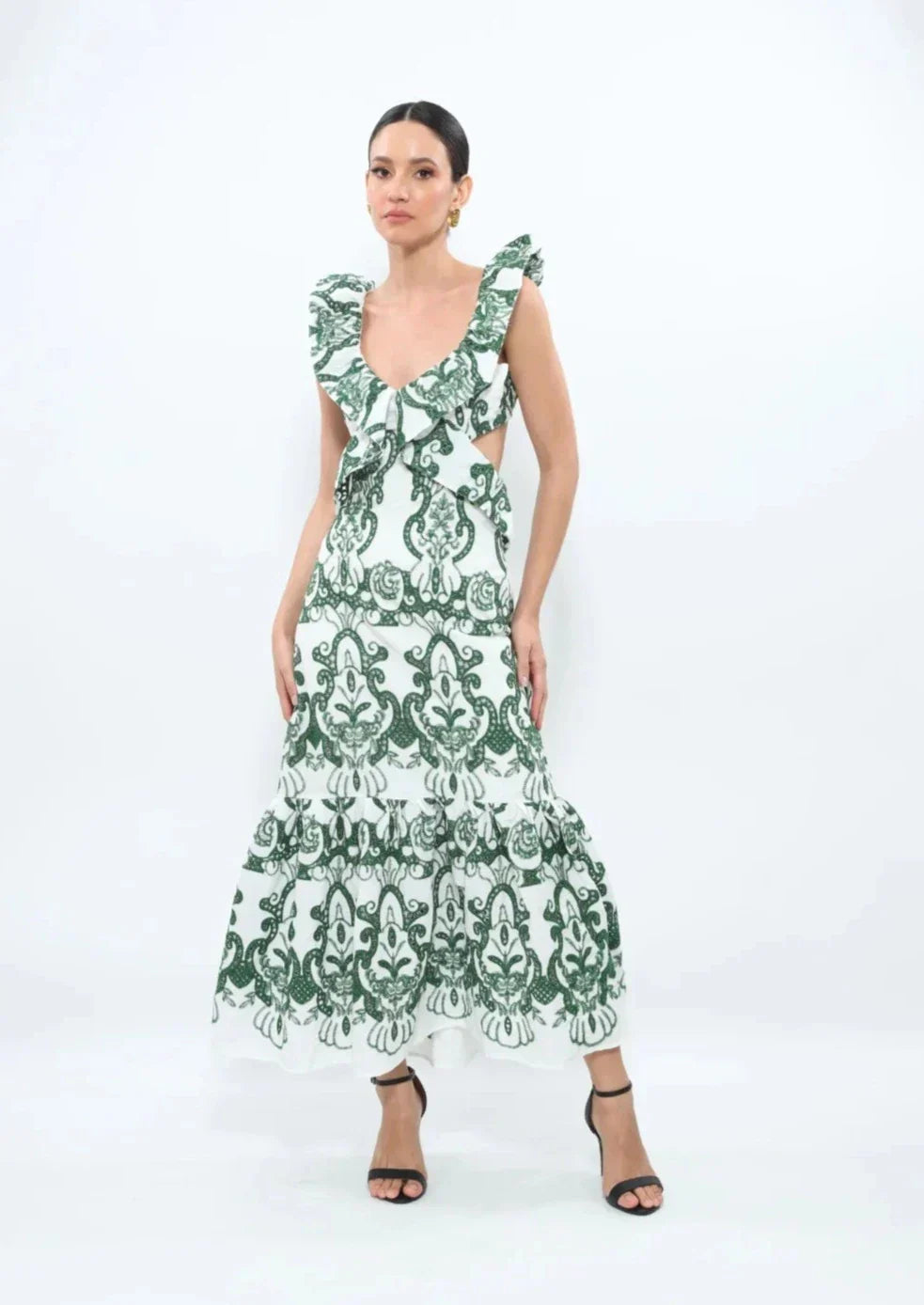 Harel  | Ruffled Maxi Dress