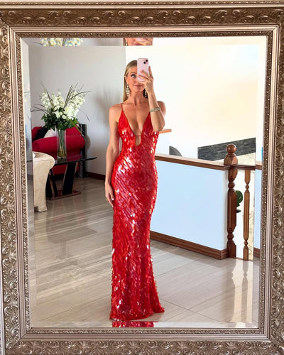Rania  | Sequin Maxi Long Dress