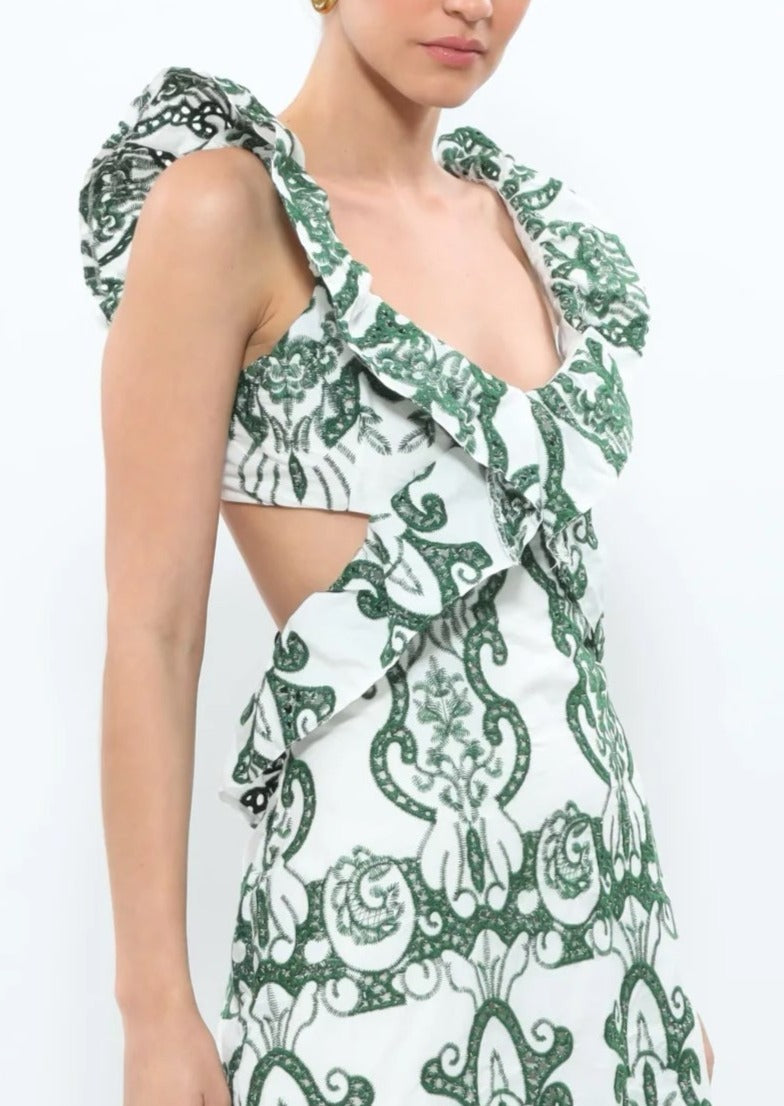 Harel  | Ruffled Maxi Dress