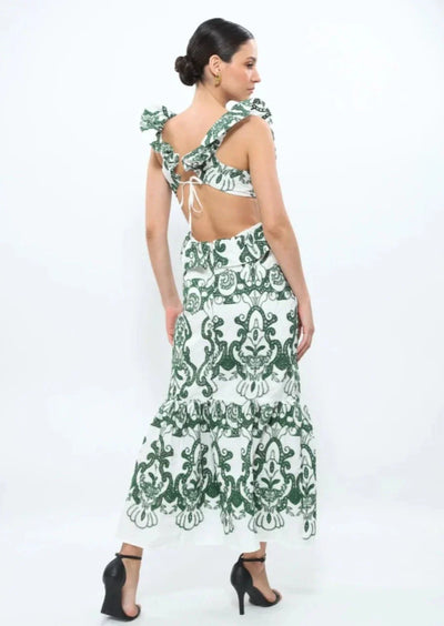 Harel  | Ruffled Maxi Dress