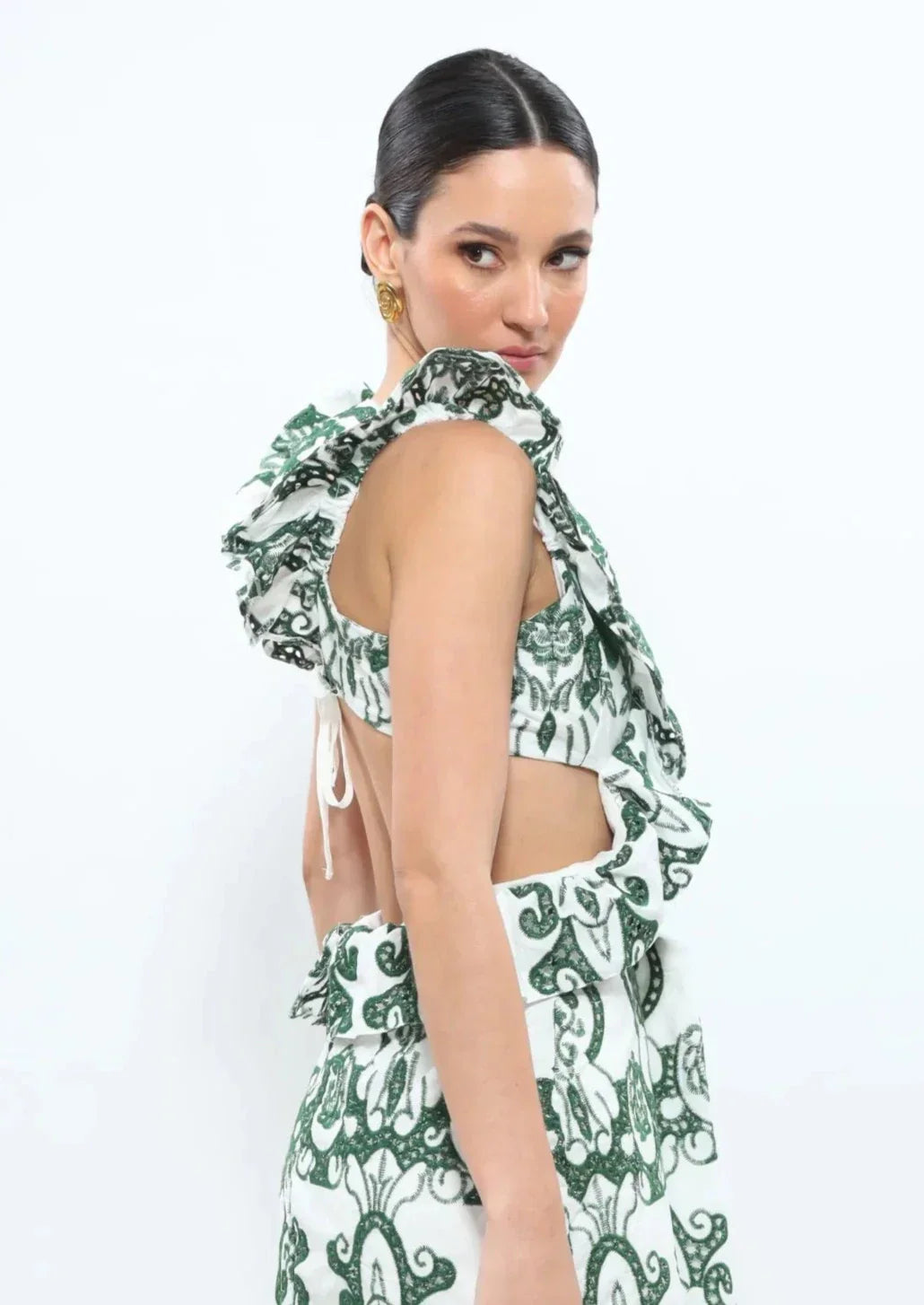 Harel  | Ruffled Maxi Dress