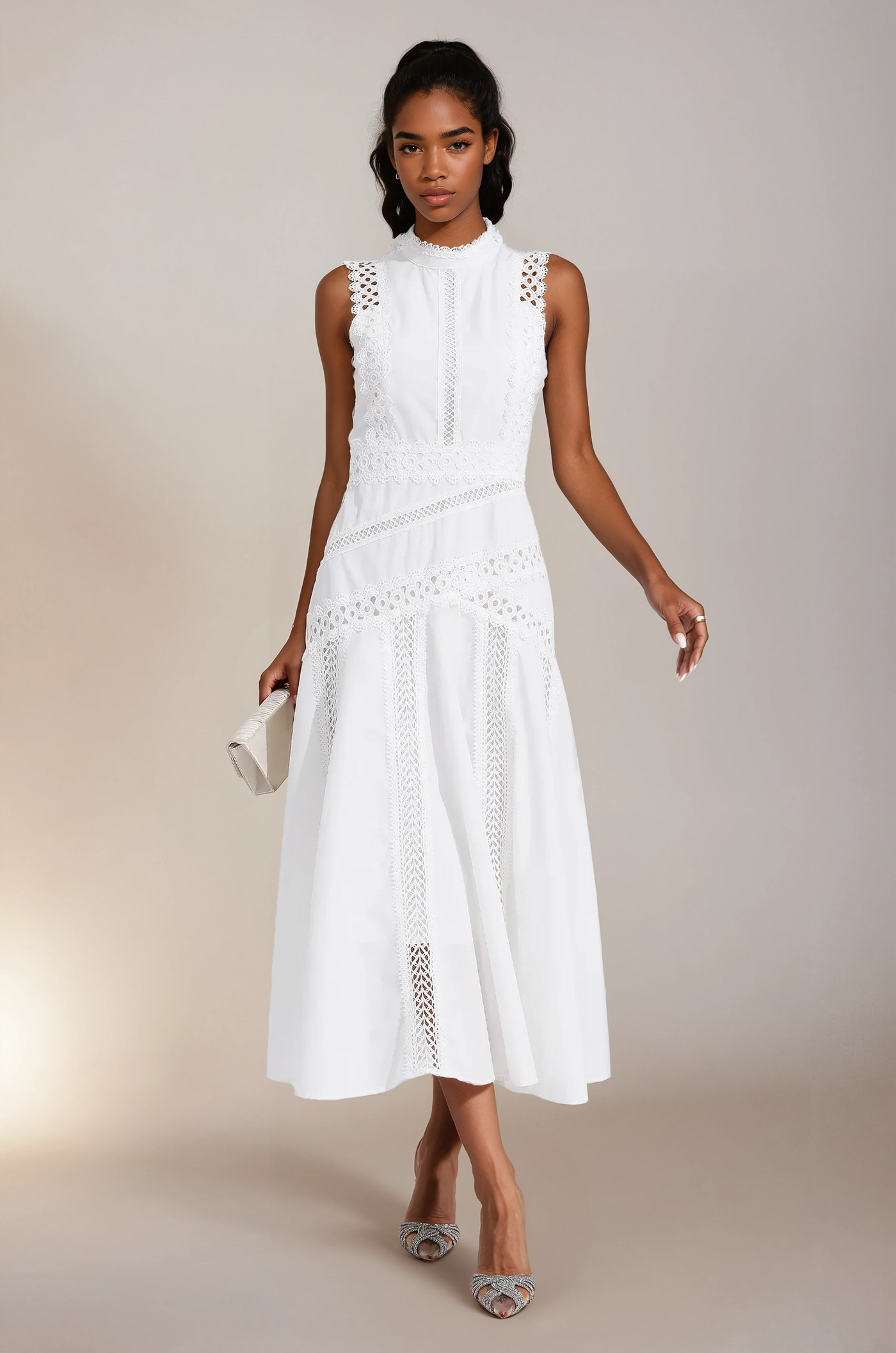 Miran | Sleeveless Lace Dress