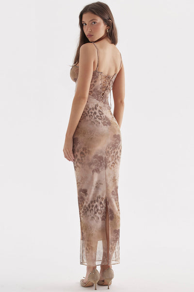 Desert Eclipse Sheer Maxi Dress