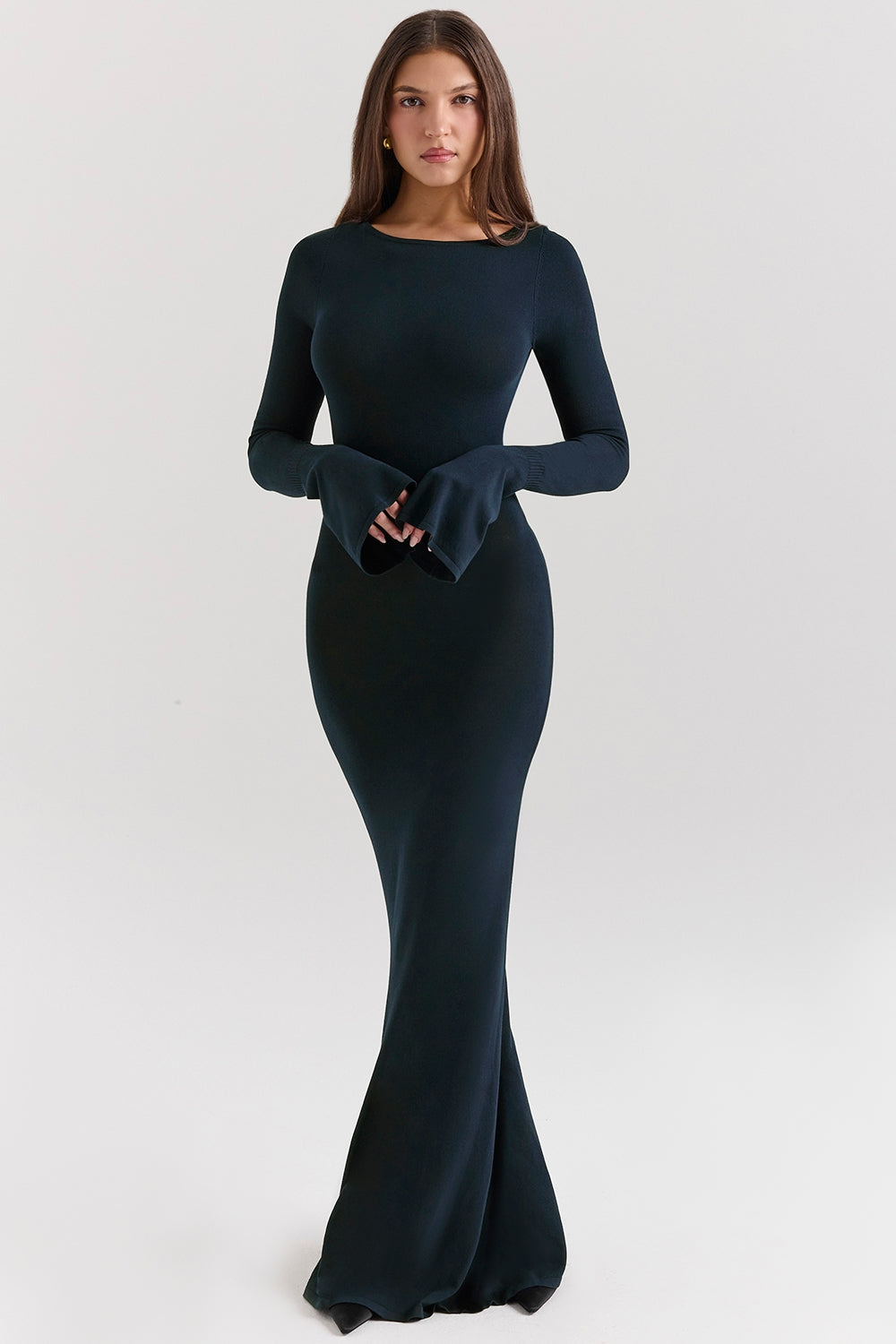 Anouk | Open-Back Knit Gown