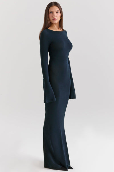 Anouk | Open-Back Knit Gown