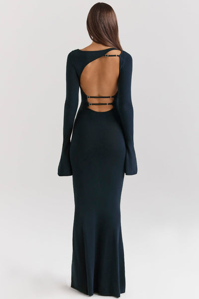 Anouk | Open-Back Knit Gown