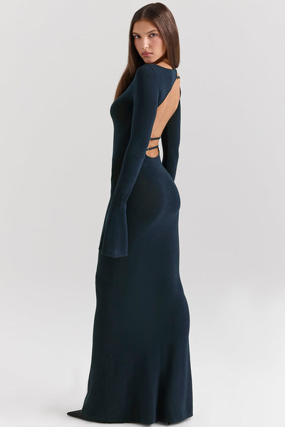 Anouk | Open-Back Knit Gown