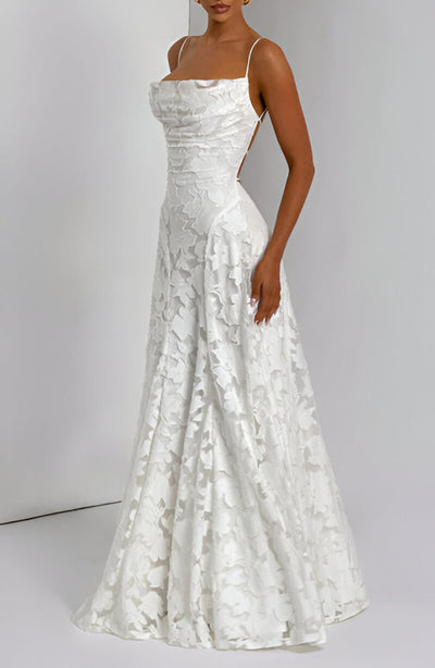 Rita | Lace Corset Maxi Dress