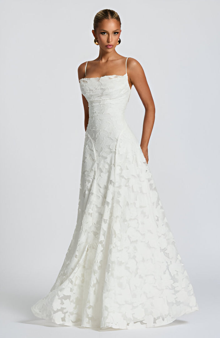 Rita | Lace Corset Maxi Dress