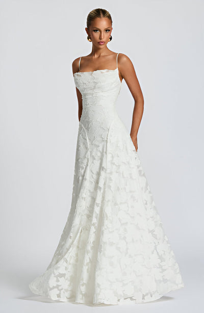 Rita | Lace Corset Maxi Dress