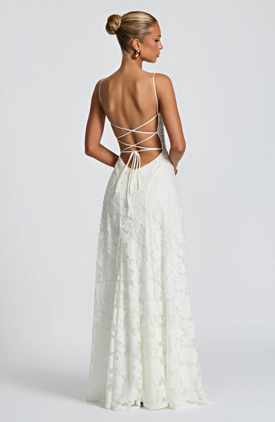 Rita | Lace Corset Maxi Dress