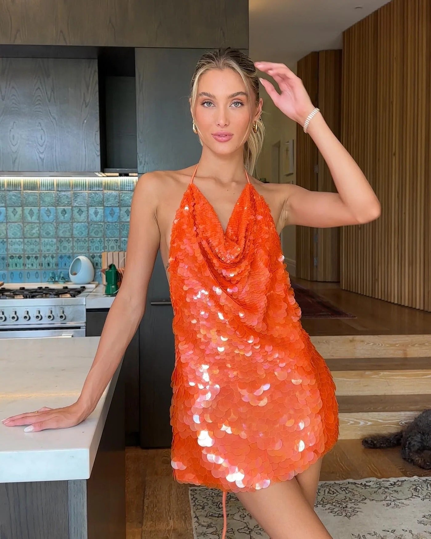 Luna | Sequin Backless Mini Dress