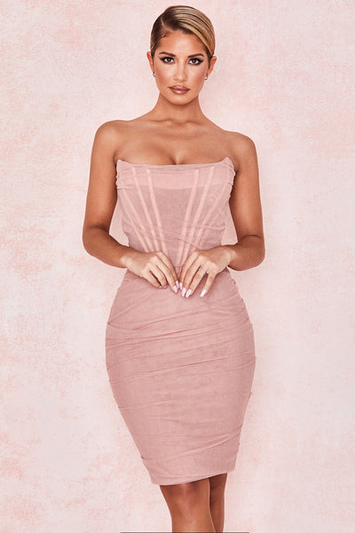 CHIC ELEGANT CORSET MINI DRESS ACLOSY