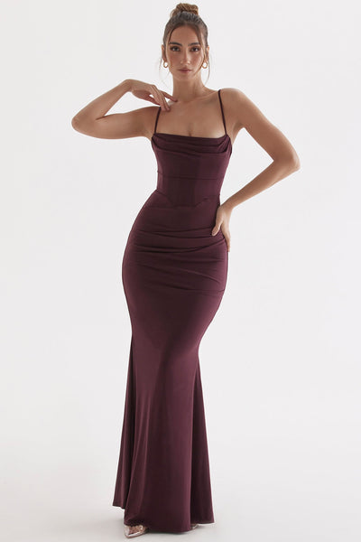 Alessandra | The Sculpted Crepe Gown