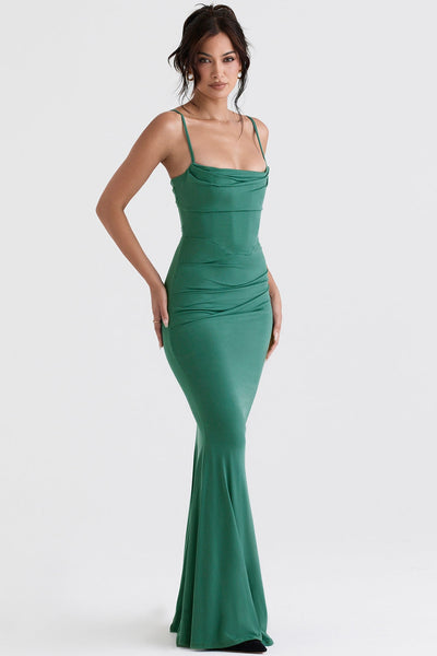 Alessandra | The Sculpted Crepe Gown