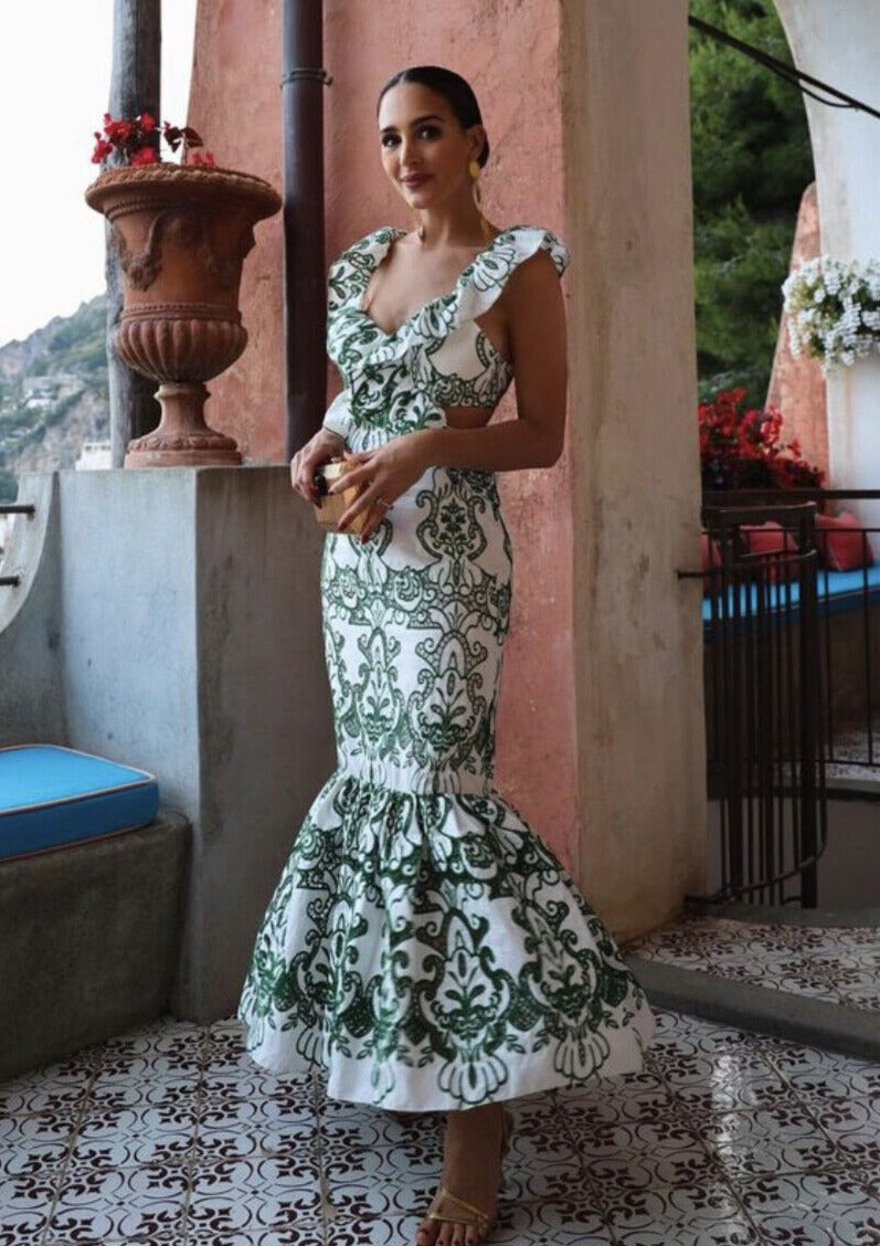 Harel  | Ruffled Maxi Dress