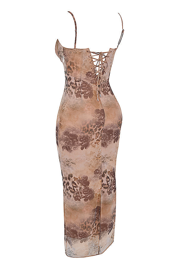 Desert Eclipse Sheer Maxi Dress