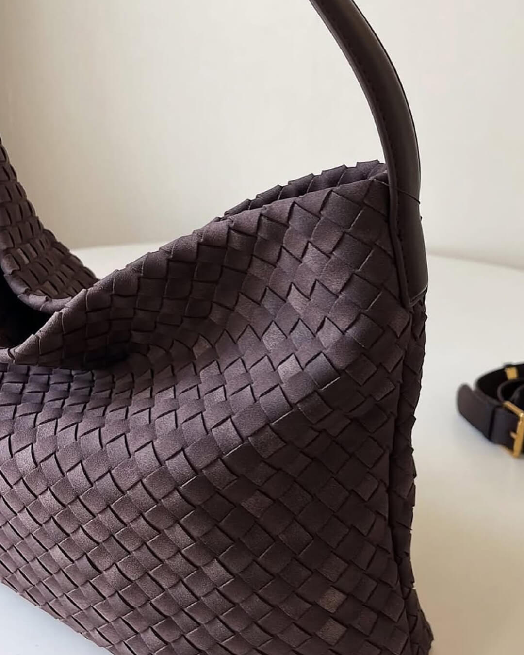 SEAME - Marceline Suede Tote Bag Coffee Regular