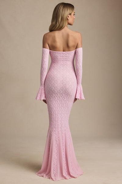 Aurora | Off-Shoulder Lace Maxi Dress