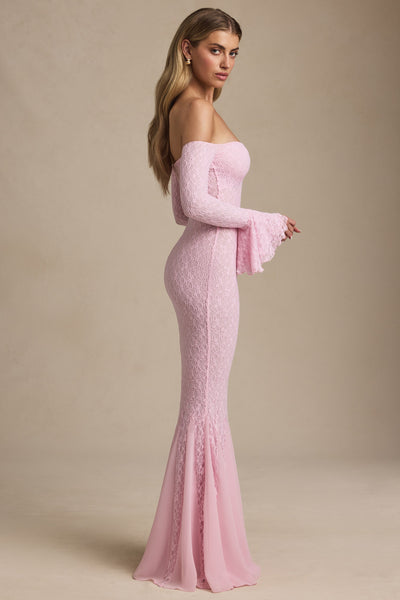 Aurora | Off-Shoulder Lace Maxi Dress