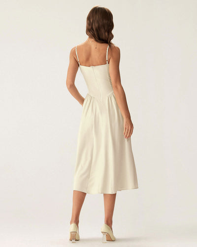 Women Woven Polyester Dresses Dresses - RIHOAS